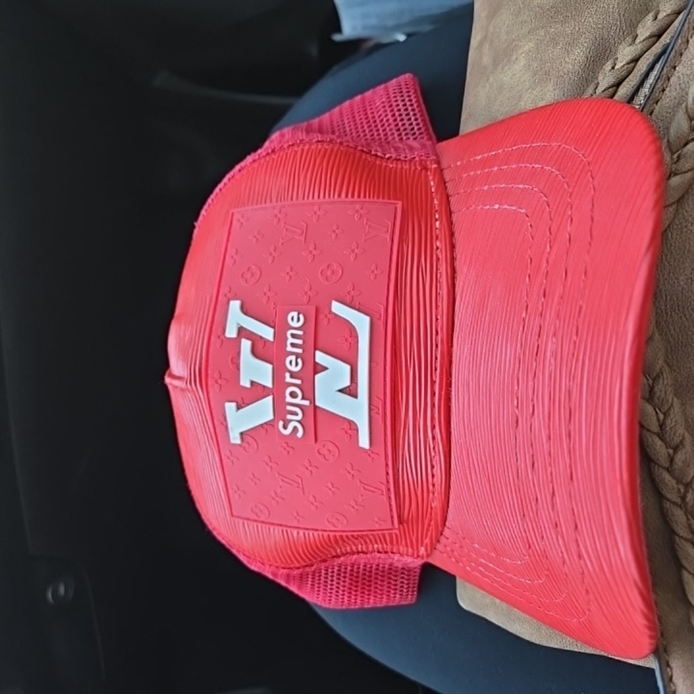 Supreme Red Mesh Cap
